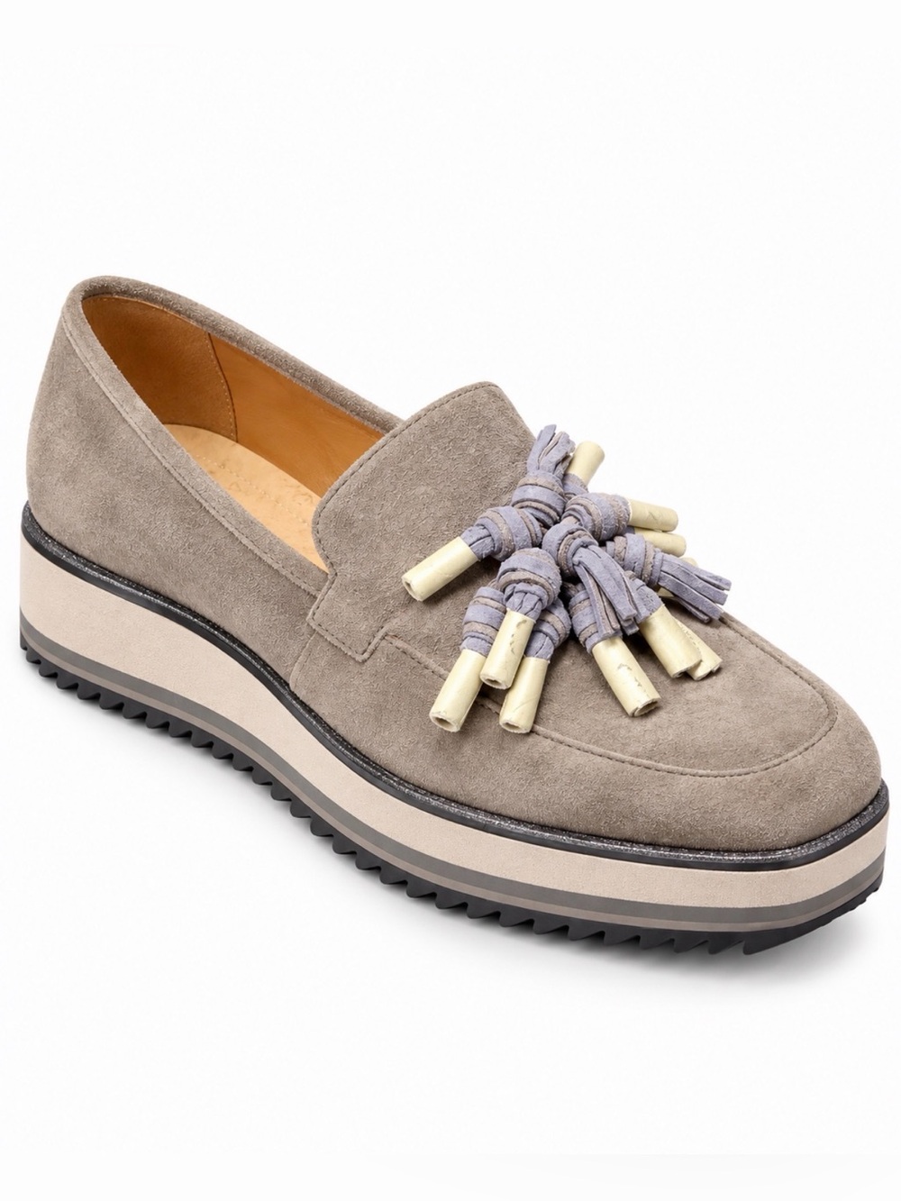 Johnson & Murphy Size 10 Gracelyn Suede Tassel Loafer